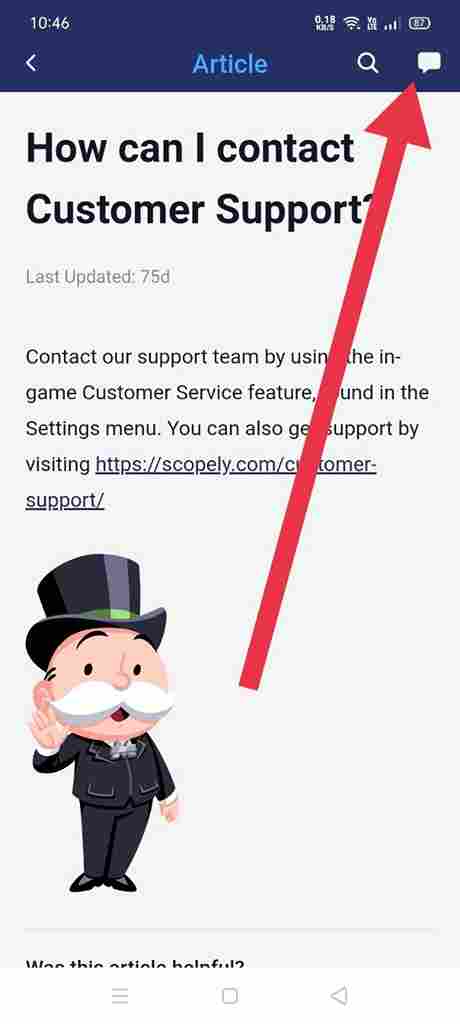 How to Contact Monopoly GO Customer Support. step 5